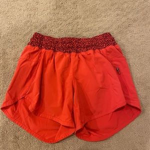 Tracker Low-Rise lined short 4” (red) Size 6